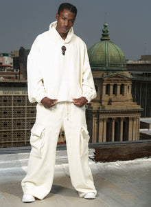 Cream Bermuda Pants