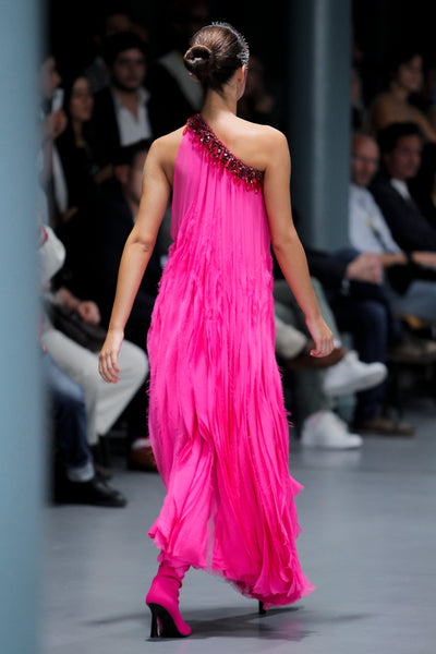 Cerise Pink Venus Dress – DAVID TLALE - Main Image