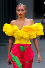 Load image into Gallery viewer, Yellow Mayhem Corset
