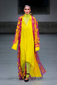 Cerise Pink Genesis Trench Coat