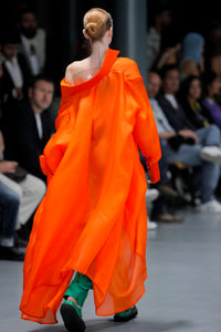 Orange Maza Shirt Dress
